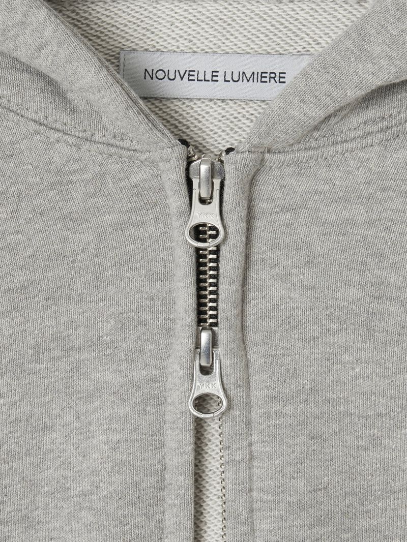 Asel Hooded zip-up Gray