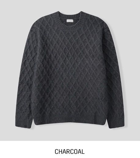 DIA Argyle Over Wool Knitwear