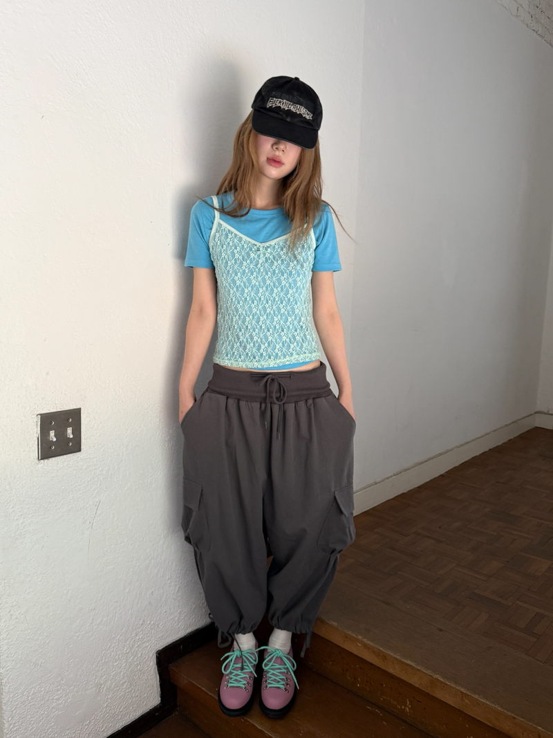 soda lace sleeveless 