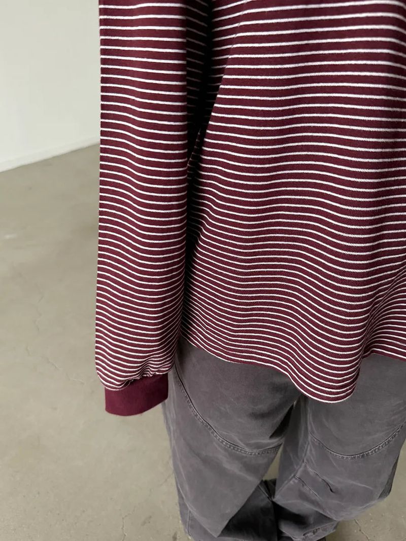 stripe boxy fit T
