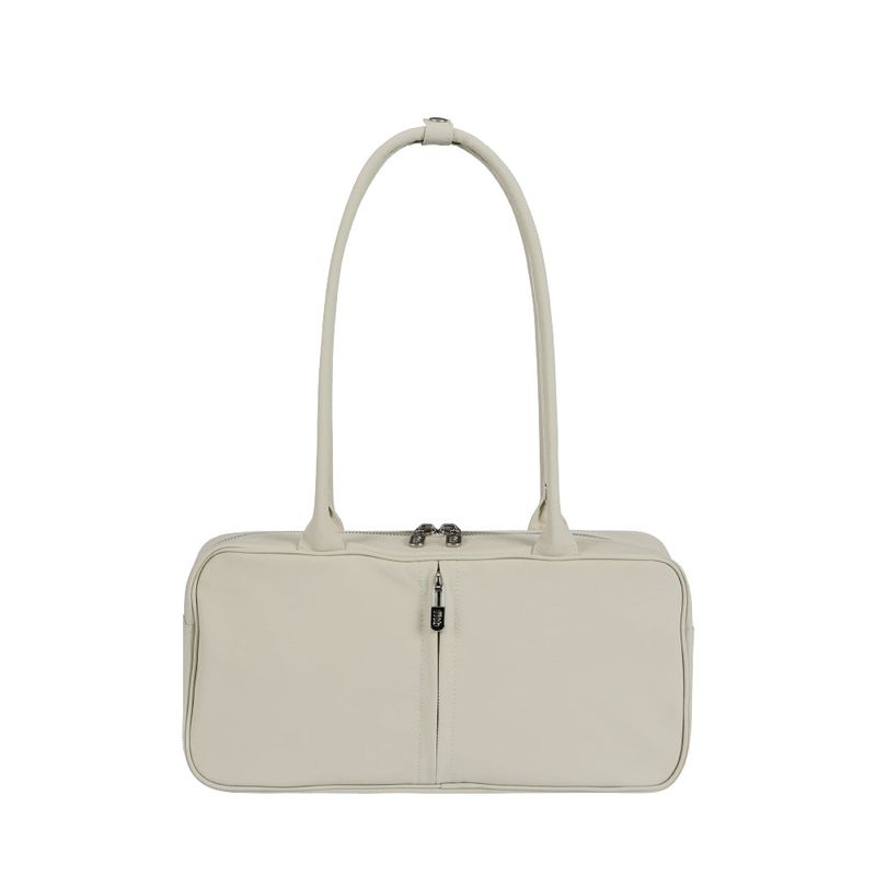 FILLINTHEBLANK(フィルインザブランク)の「セーフティピンスクエアバッグ / Safety Pin Square Bag (beige)(Bags)」