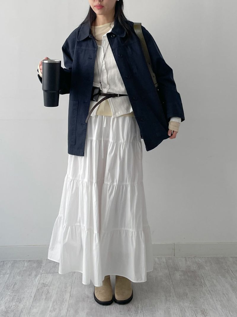 Betty Cotton Work Half Jacket