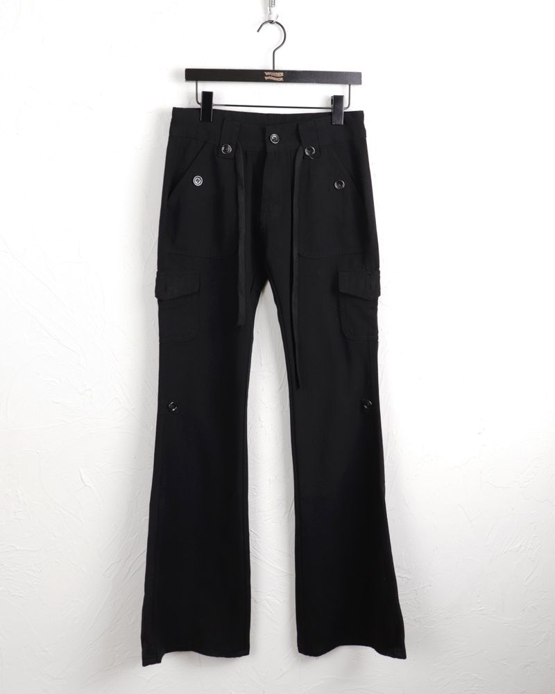 Kita y2k low rise cargo bootcut pants