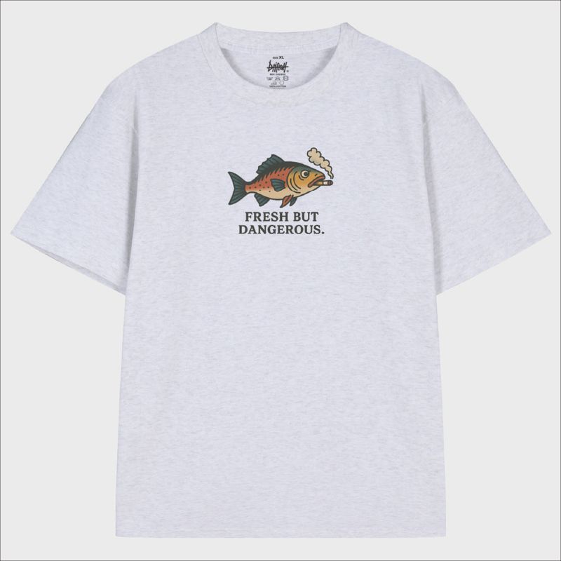 Smoke & Bite Angry Fish T-Shirt (3color)
