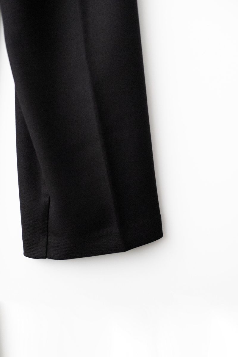 Semi wide pants (Black)