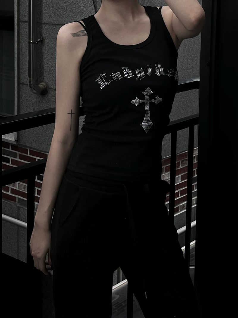 cubic rock chic sleeveless