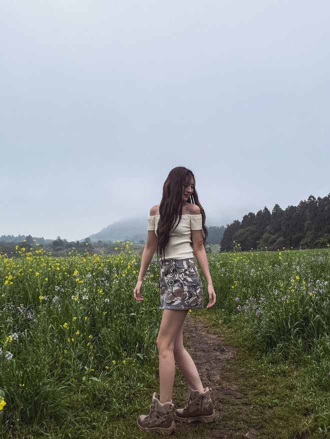 Dring Cargo Pocket Mini Skirt