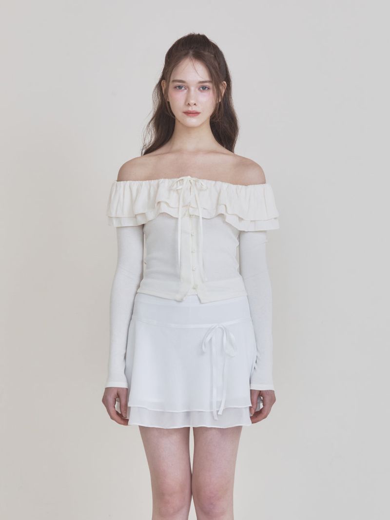 Not your rose（ノットユアローズ）の「Lina top (Cream)（Tops）」