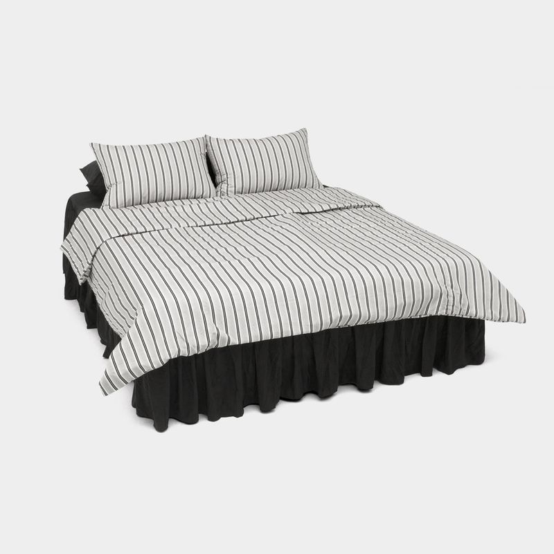 dormor(ドルモル)の「Dust-Free Classic Stripe - Black Duvet Cover - SS size(Interior)」