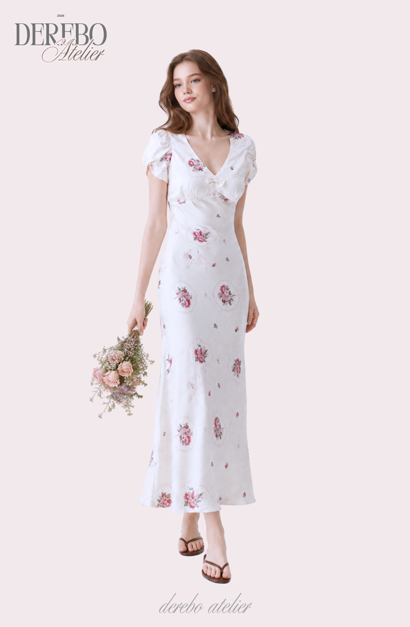 Florayu Flower V Long Dress