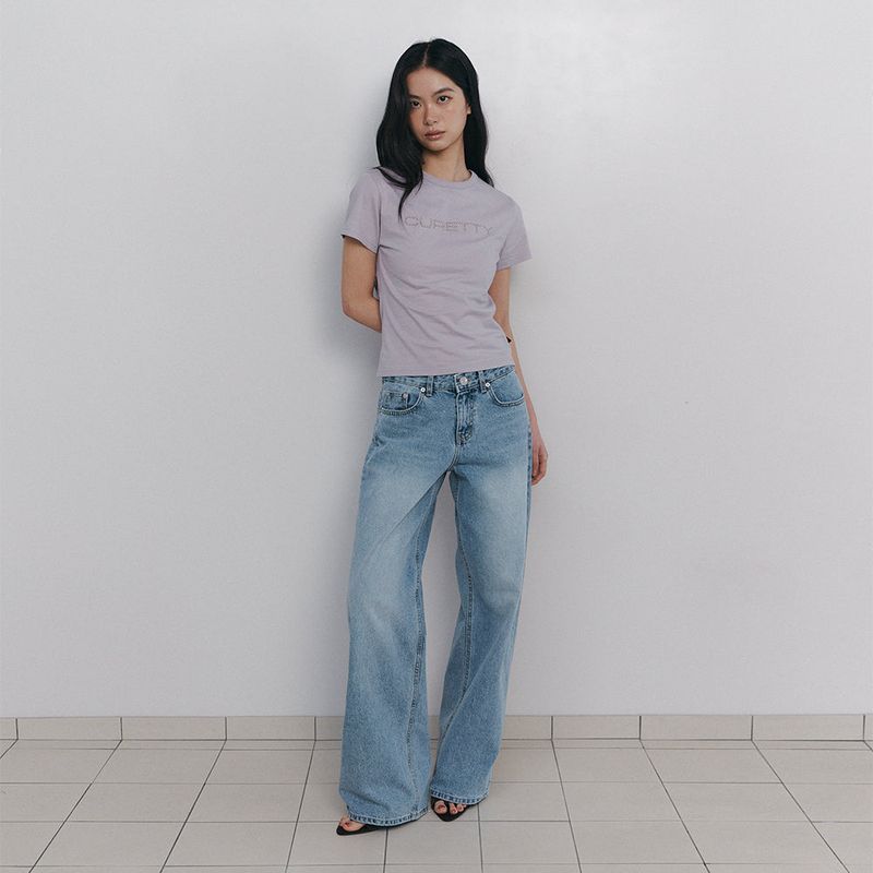 C LOGO CONVEX T-SHIRT_GREY