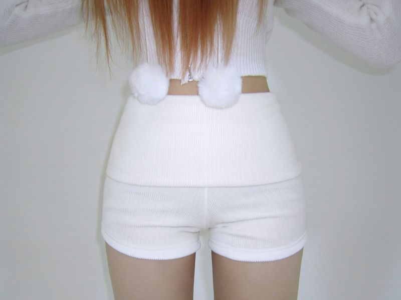 Drape velvet short-PT