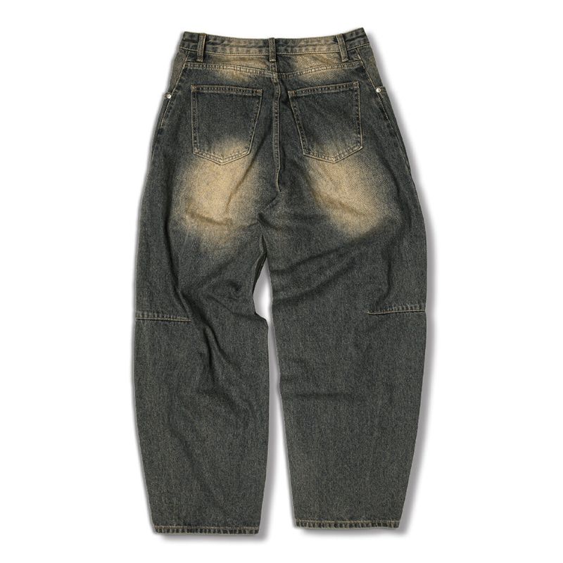 Usual Balloon Cut Denim Pants - 4COLOR