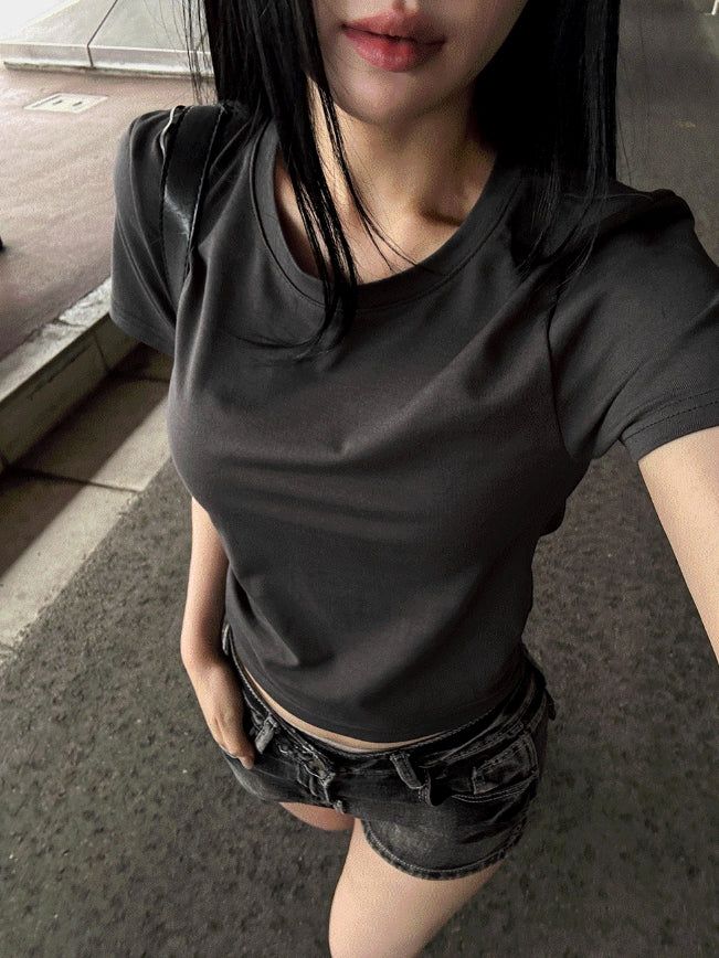 26SS★ TOKYO Crop Basic Tee