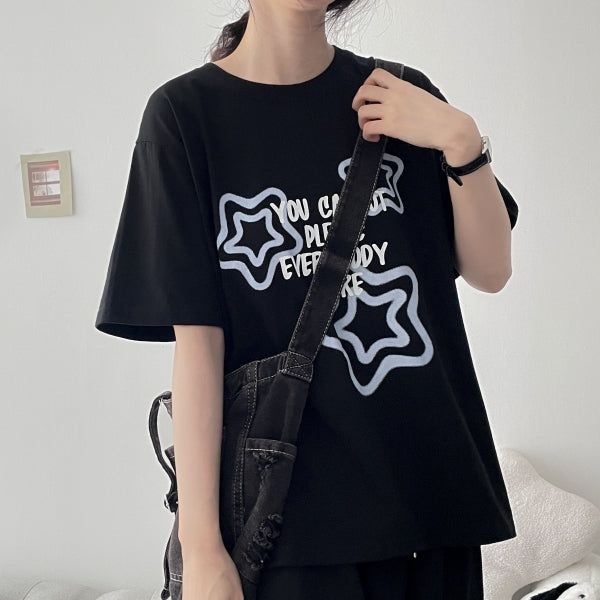 hijjoo（ハイチュー）の「Rake star short-sleeved T-shirt (3 colors) H&L（Tops）」