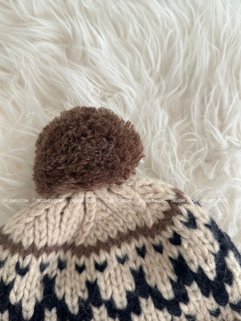 a snowflake beanie