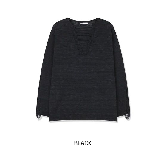 Sponge Grunge Damaged Knit