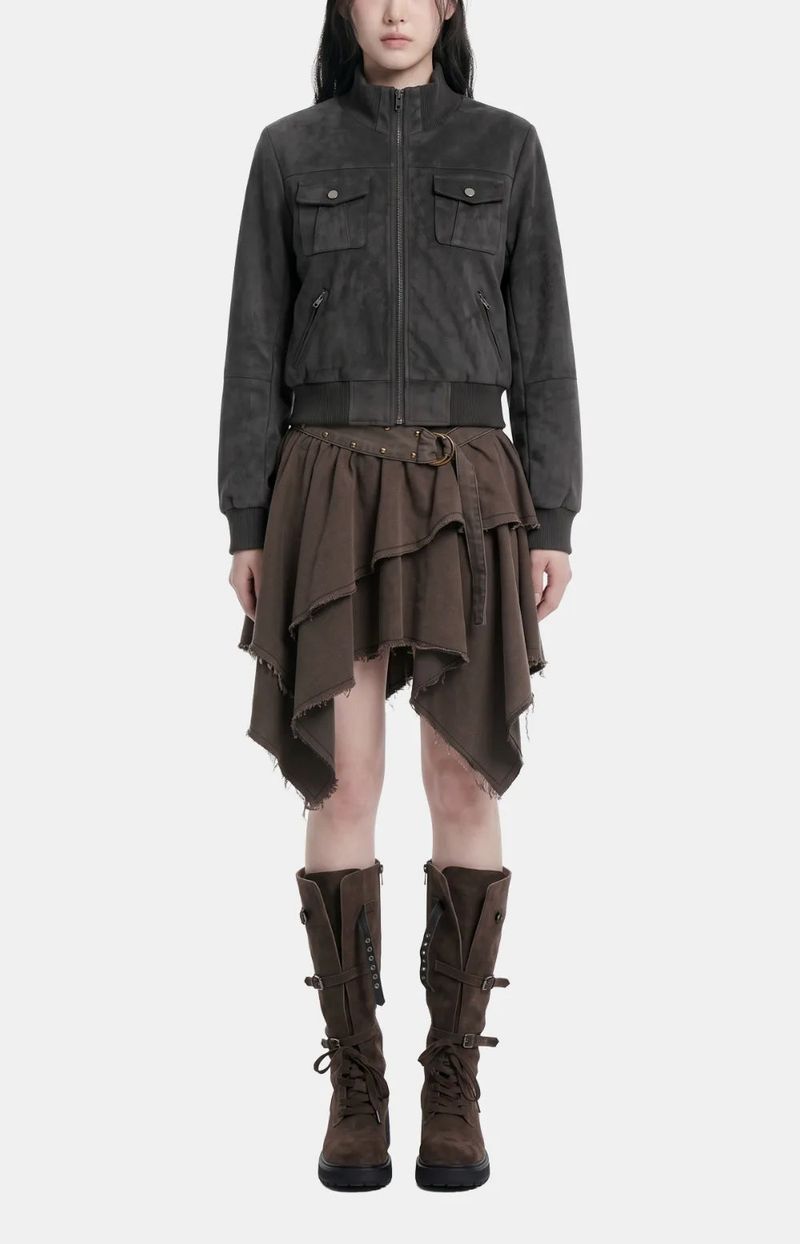 Ellie Washed Zip-Up Jumper
