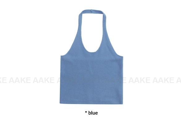 POP HALTER KNIT SLEEVELESS