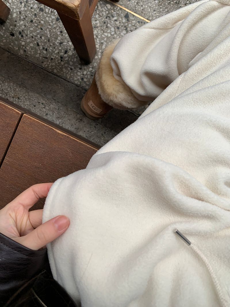 [MADE] Bear fleece-to-way wide pants