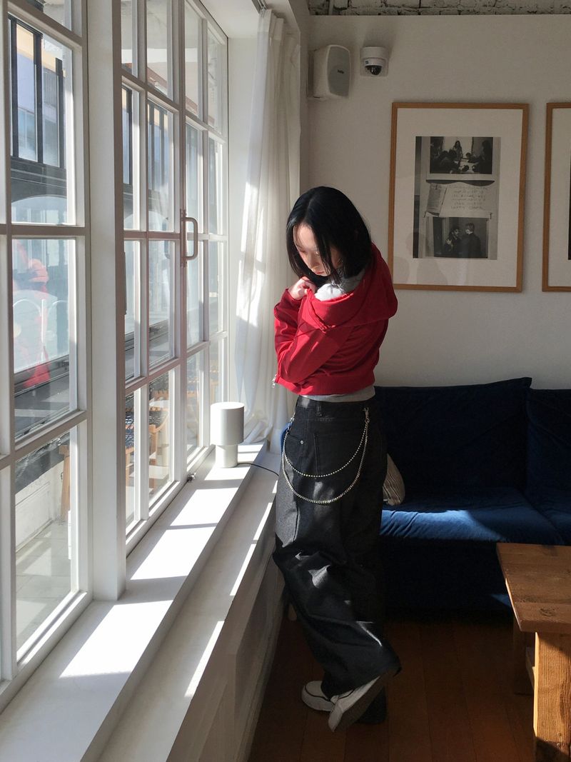 Rib Non-Fade Straight Pants (2c)