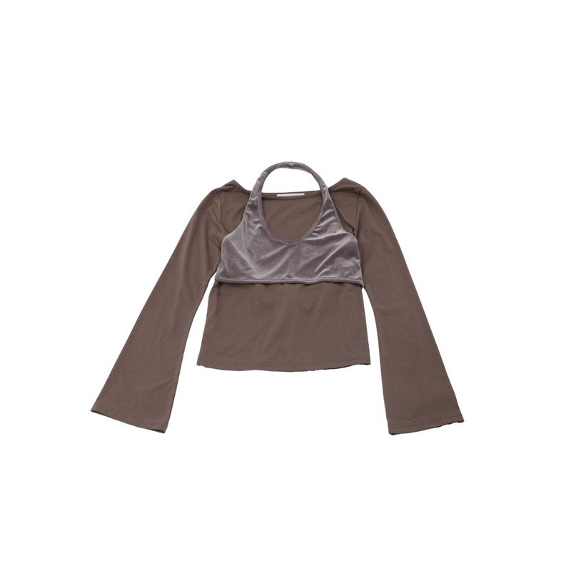 bustier layered tops (set)