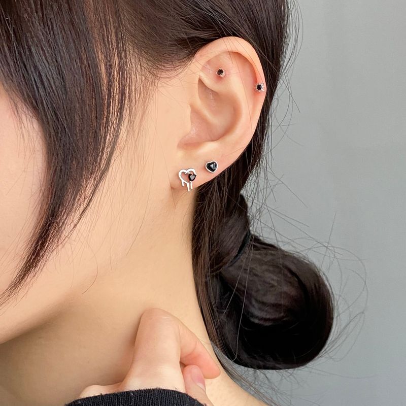 [4 set] Melting Heart Piercing Set