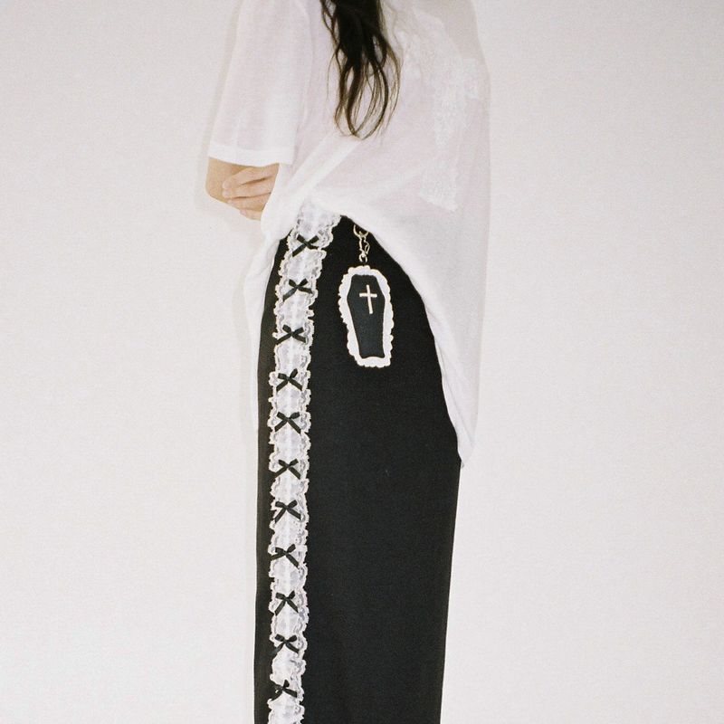 Lace Coffin Keyring