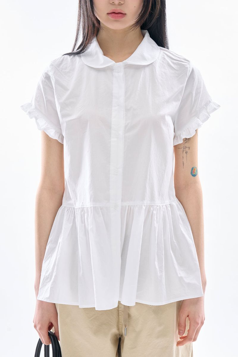 Anori frill peplum blouse