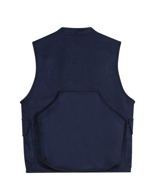 87-STAN025 [Vegan Suede] Multi-pocket Suede Best Navy