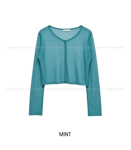 Salty See-through Crop Cardigan