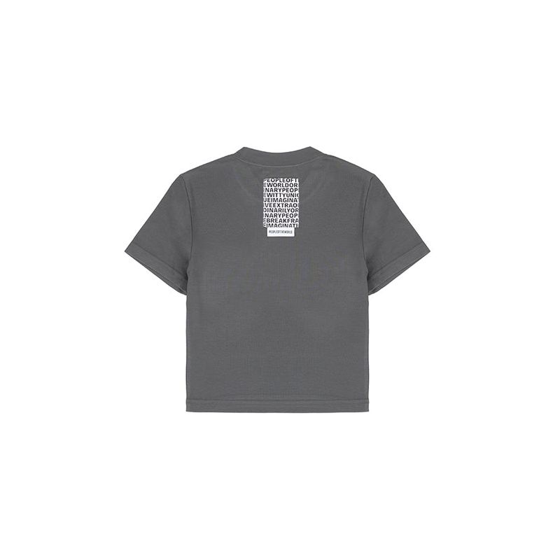 Cropped Archie Logo T-shirt (GRAY)