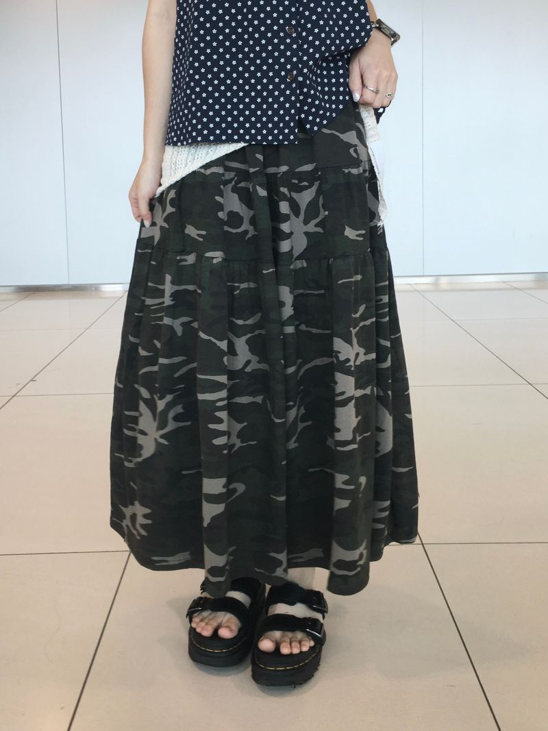 RITCORE（リットコア）の「Millie camouflage banding long skirt (2c)（Skirts）」
