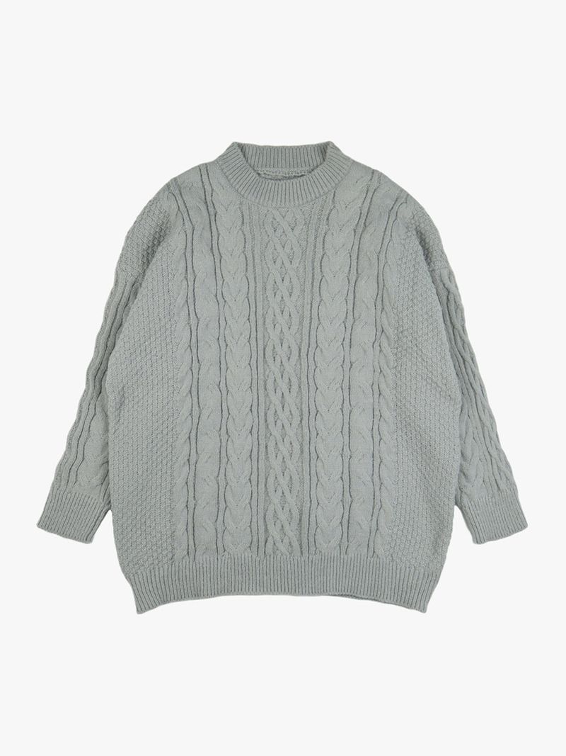 ROUND CABLE SWEATER