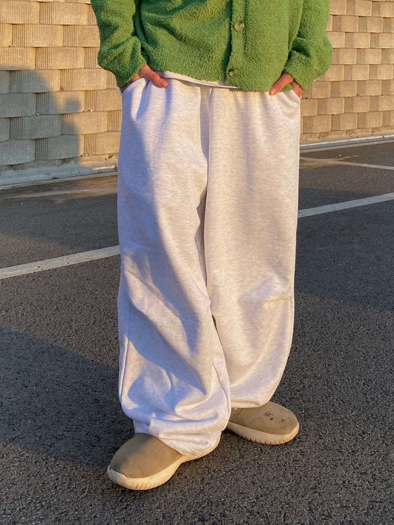 Pintuck Balloon Sweatpants 3C