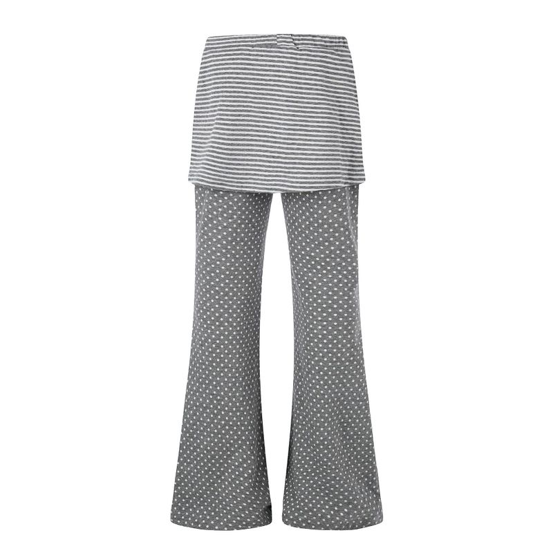 Mina Layered Dot Flare Pants