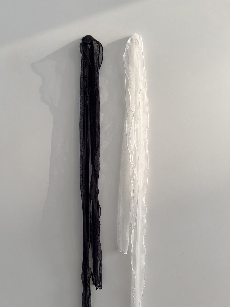 Dot Chiffon Long Muffler