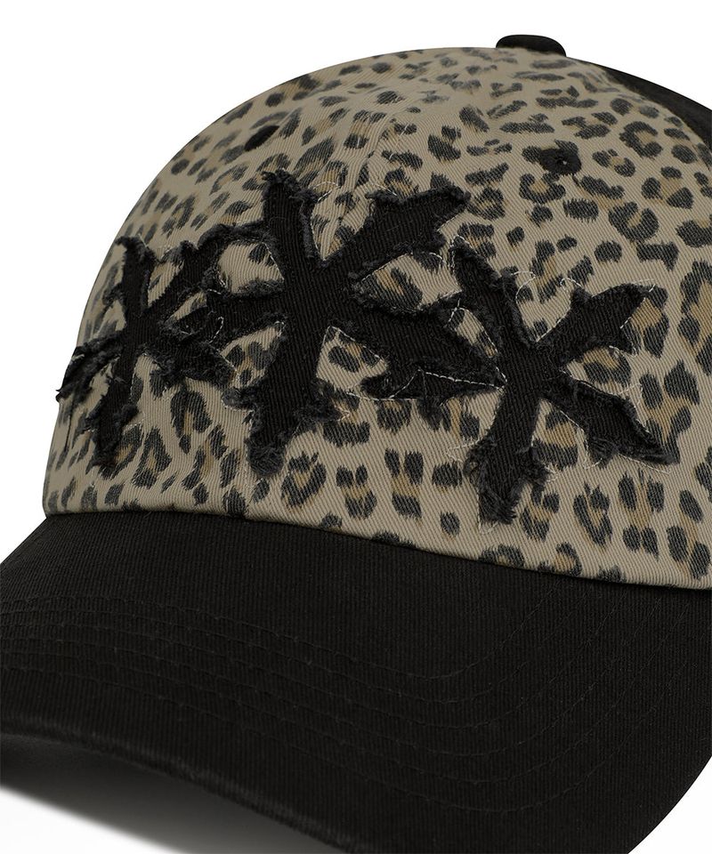 LEOPARD CROSS STAR CAP