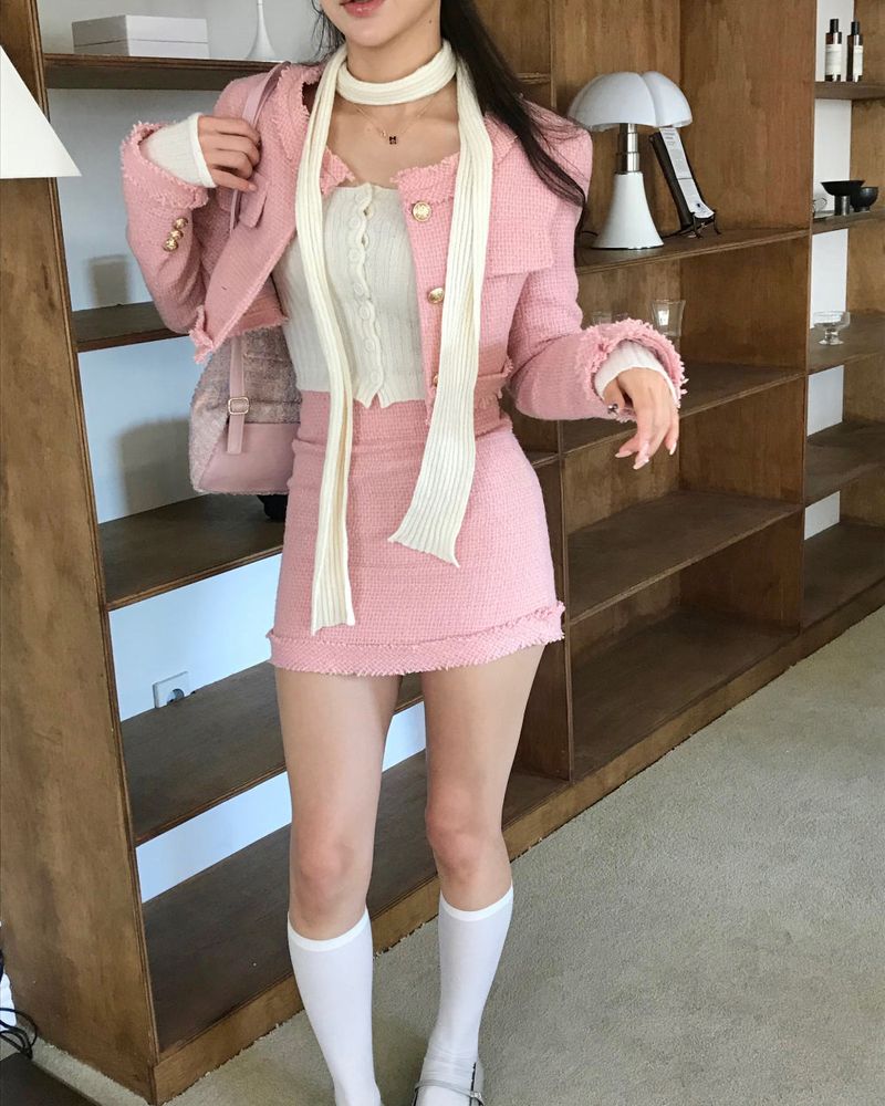 cloudemotion（クラウドエモーション）の「museum tweed crop JK（Jackets/Outerwear）」