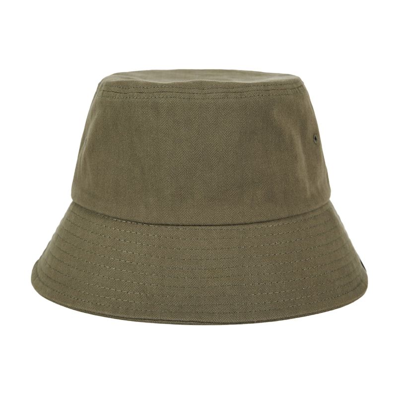 Herringbone label bucket hat KHAKI