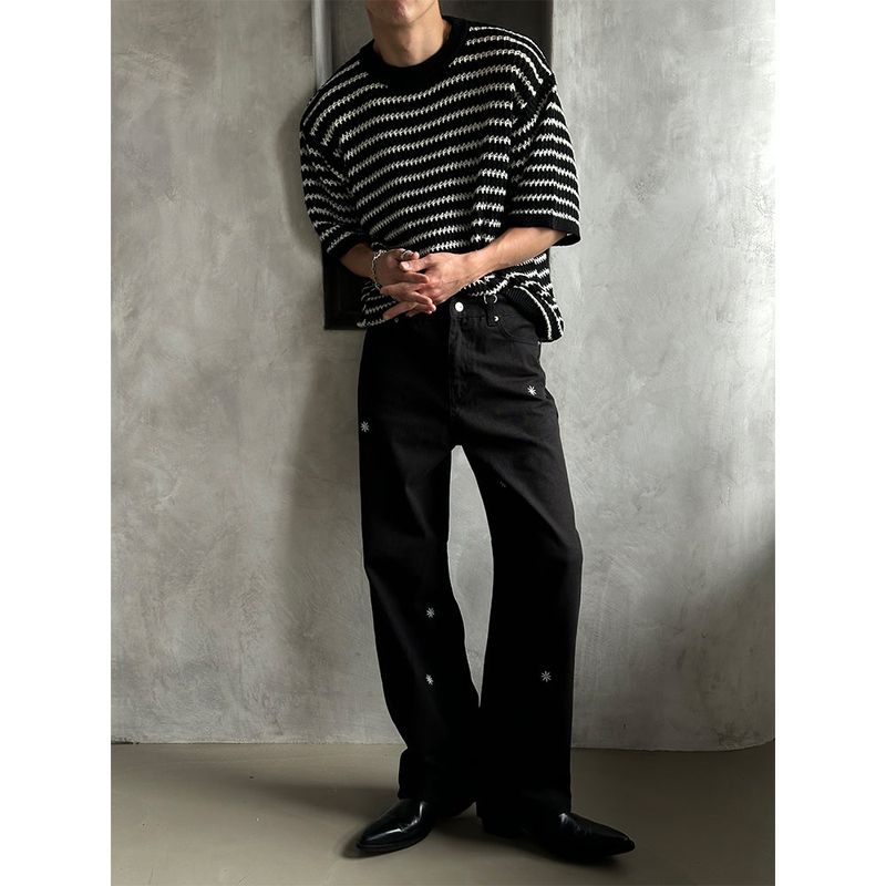 [S/S] Saint stripe half knit (3color)