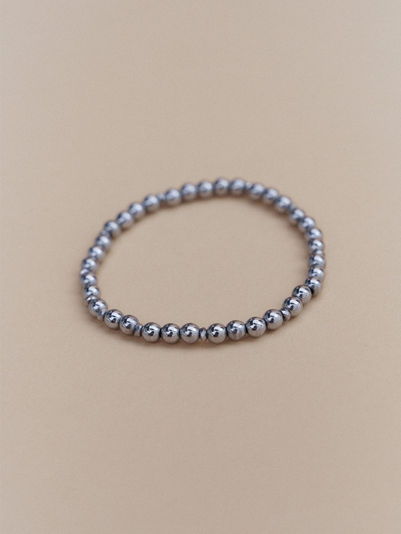 Silver925_Simple Hematite_B