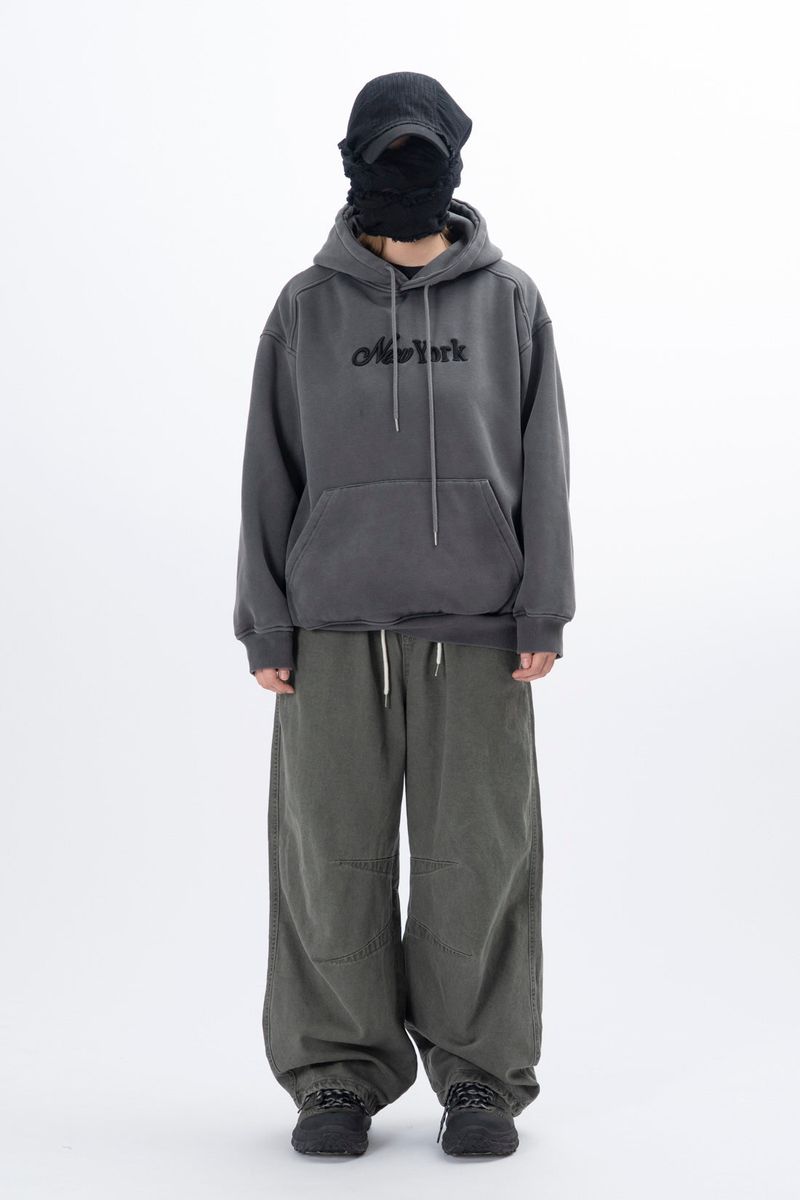 Eyelet Fleece Hooded Zip Up