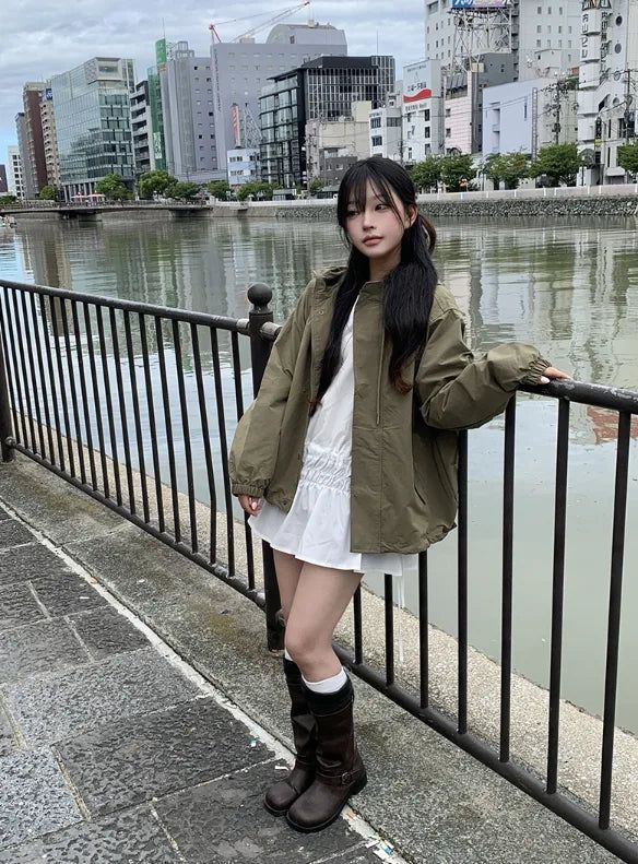 anyonemore（エニーワンモアー）の「ロモン ストリング フード ポケット フィールド ジャケット（ジャケット/アウター）」