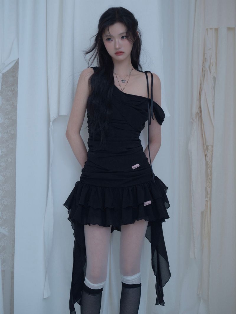 Glow Chiffon Shirred Sleeveless Blouse