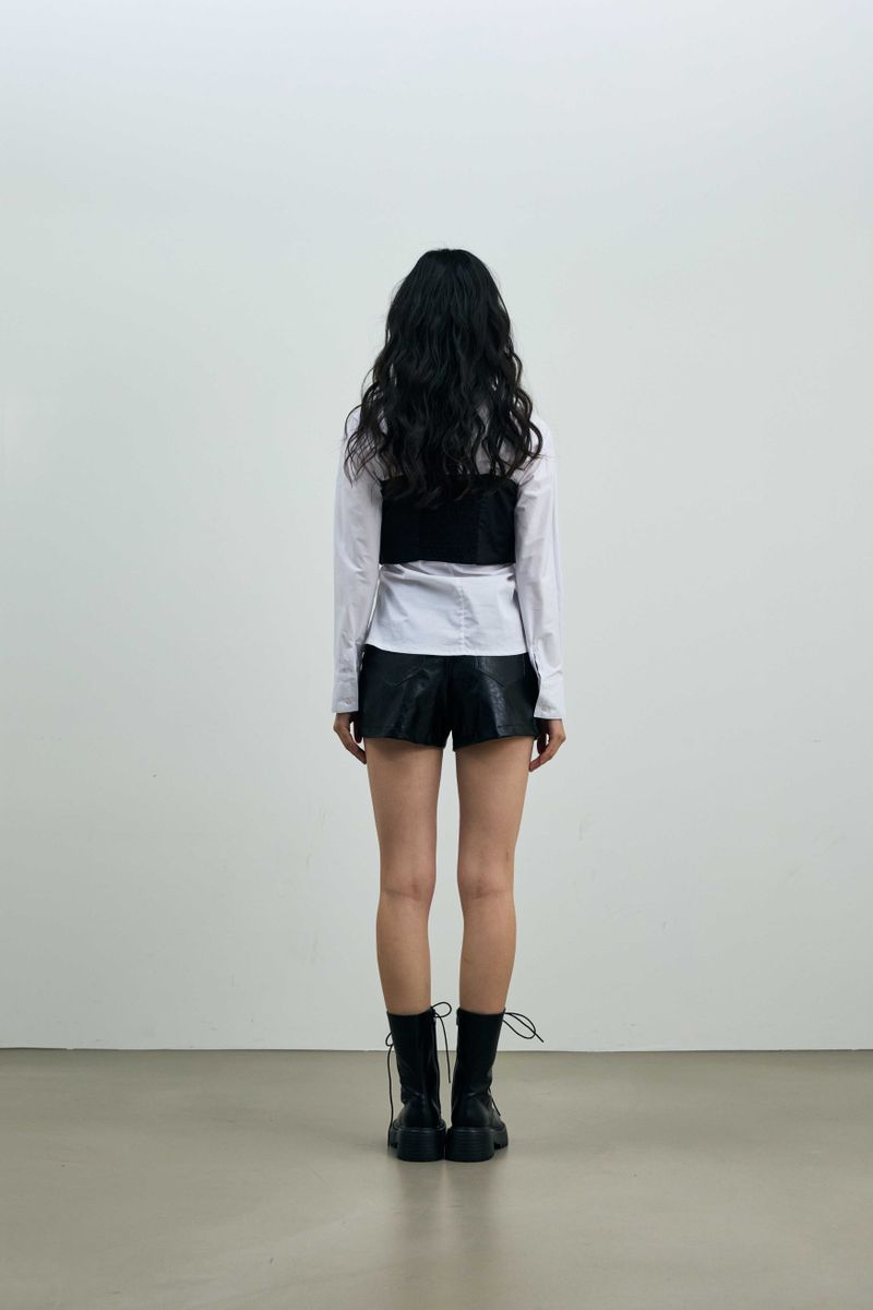 ARI RIBBON BUSTIER / BLACK