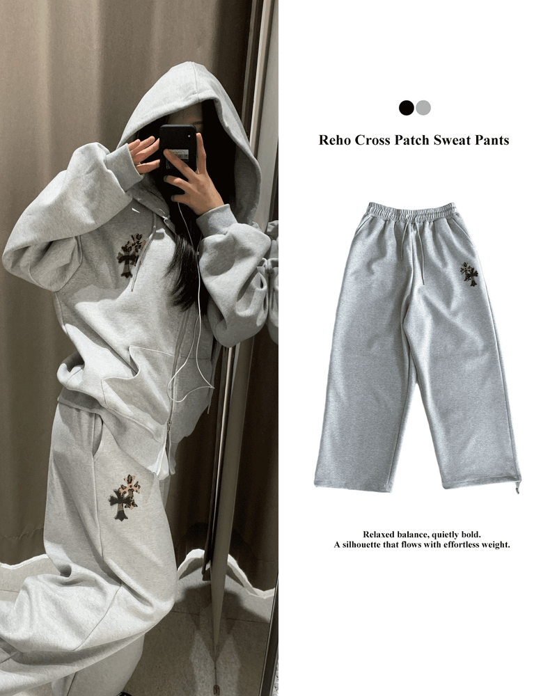 GUSTA（グスタ）の「Reho Cross Patch Sweat Pants（Pants）」