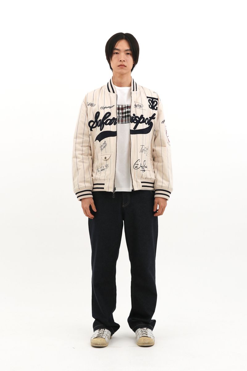 ROUX BASE UNIFORM AUTOGRAPH TEAM REVERSIBLE VARSITY (IVORY)