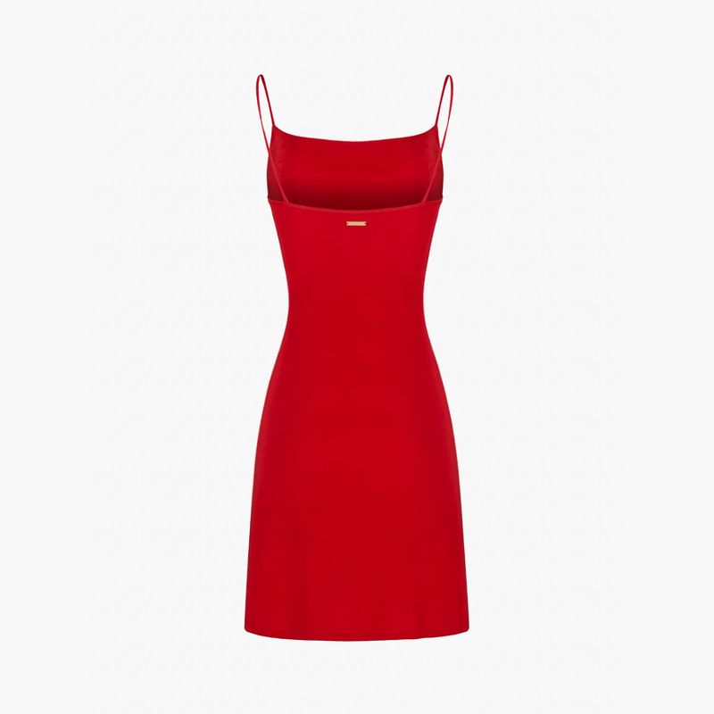 Phoebe Mini Dress Set in Cardinal Red