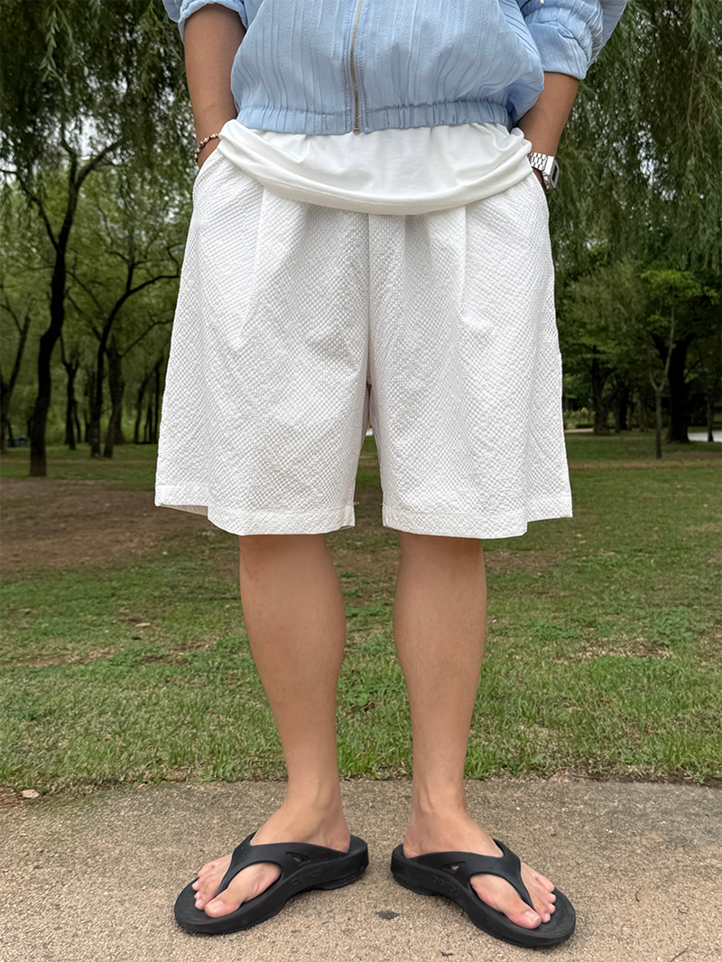 AVAND（アバンド）の「Cooling seersucker bermuda pants（Pants）」